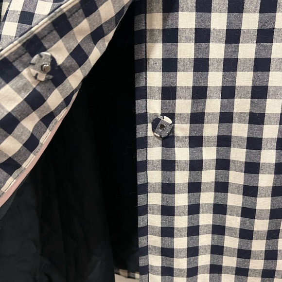 Gal Meets Glam Erin Coat - Navy/White Checked - Picture 9 of 9